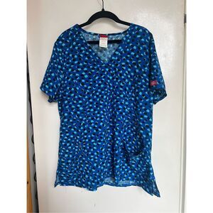 Dickies Blue Patterned Women's Top